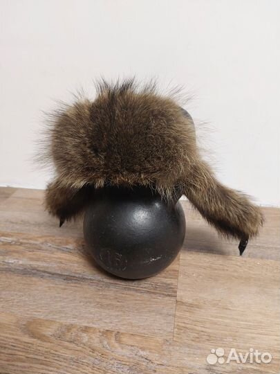 Шапка ушанка с натуральным мехом