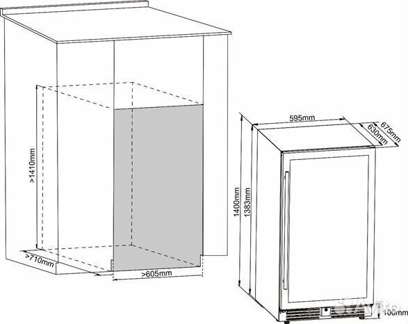 Винный шкаф cellar private CP127-1TB