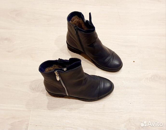 Ботильоны натуральная кожа зимние