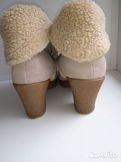 Ботильоны женские 41 размер бежевые