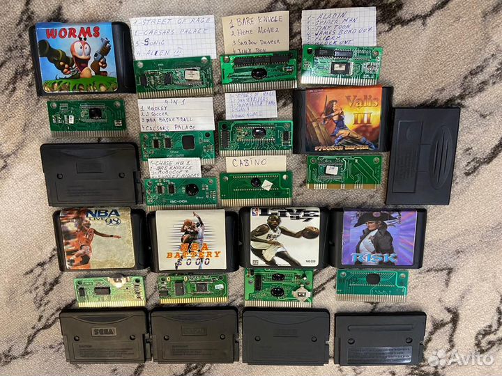 Sega картриджи (90х)