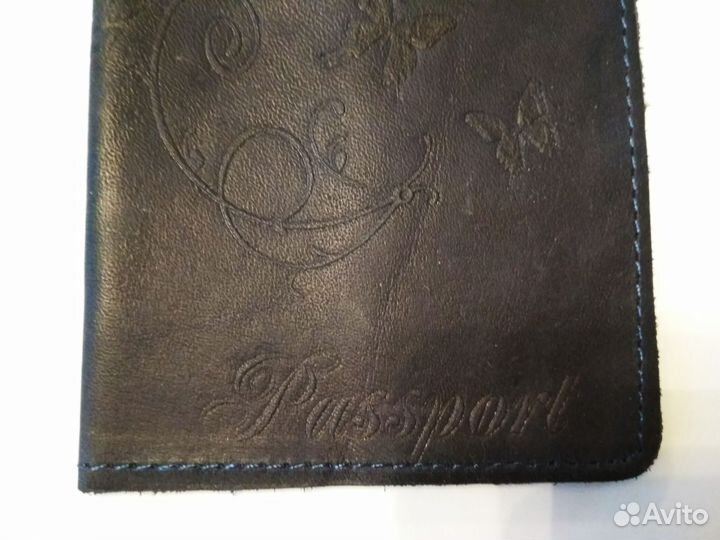 Обложка на паспорт кожаная