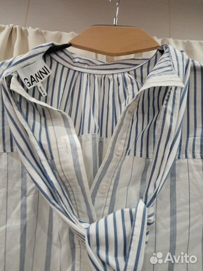 Платье-рубашка оверсайз ganni(s/m)