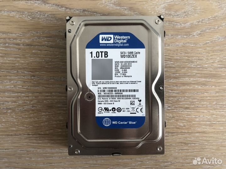 Жесткий диск 1TB Western Digital Blue
