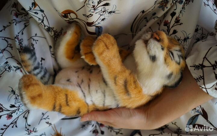 Тигренок мягкая игрушка на заказ ручной работы