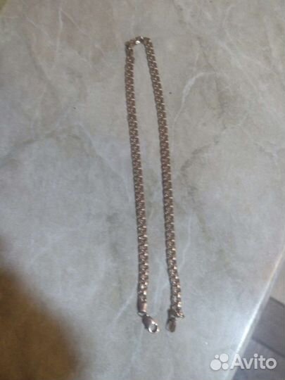 Цепь золотая мужская бисмарк