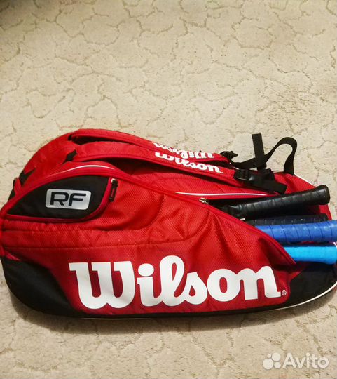 Теннисная сумка Wilson RF (оригинал), чехлы