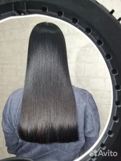 Кератиновое выпрямление волос