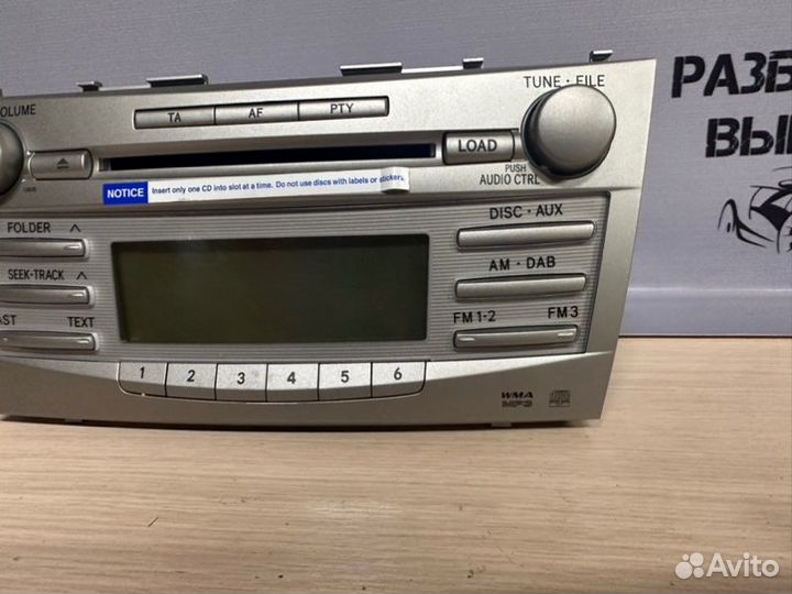 Штатная магнитола Toyota Camry 2.4