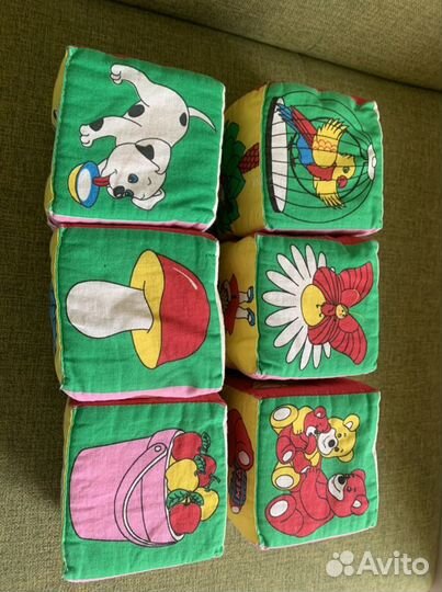 Кубики мякиши детские