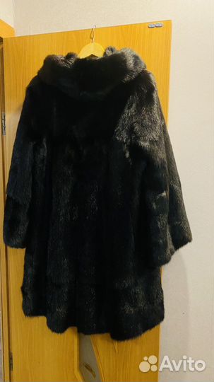 Шуба из хорька с капюшоном 48 50