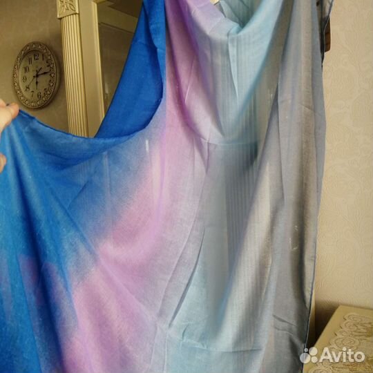 Новый палантин-парео вискоза/хлопок + платки