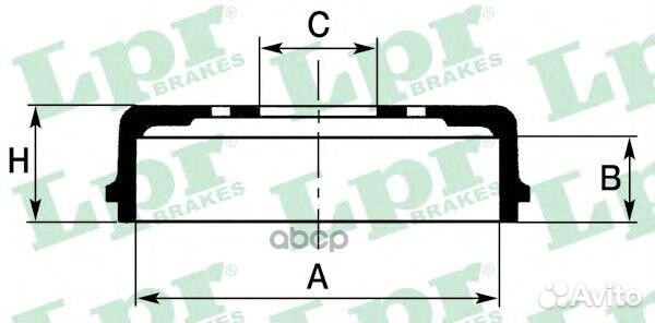 Барабан тормозной 7D0316 Lpr