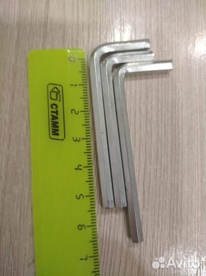 Мебельный ключ z и г образный 6 гранный 4 мм