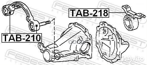 Опора дифференциала TAB-210 TAB-210 Febest