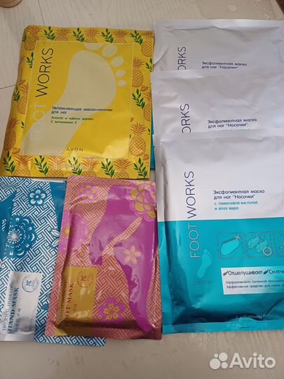 Avon маска для ног, маска для рук