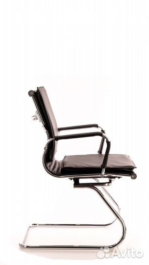 Кресло посетителя Everprof Nerey CF Экокожа Черный