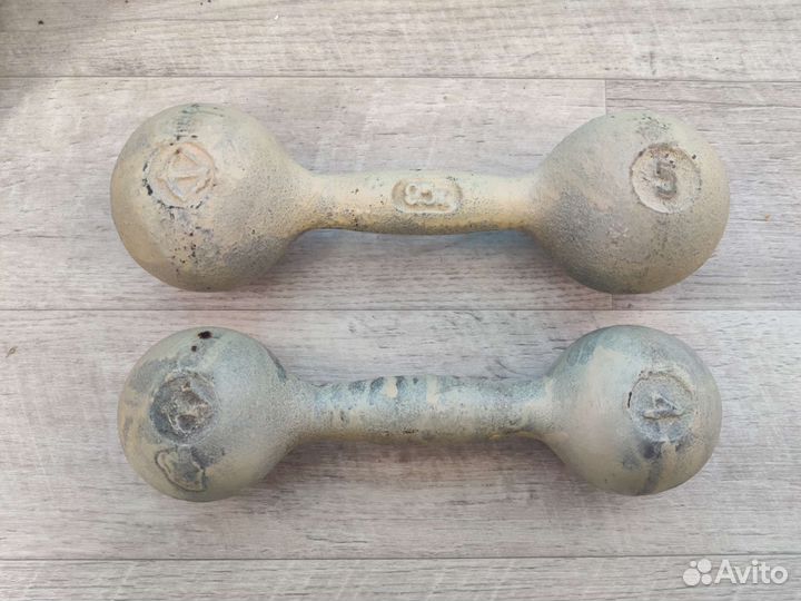 Гантели 5 и 4 кг