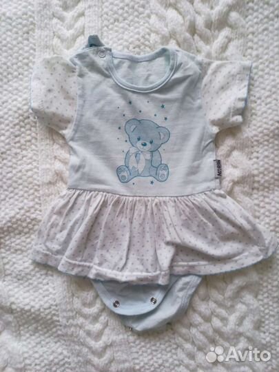 Летний пакет вещей для девочки 62-68 размер