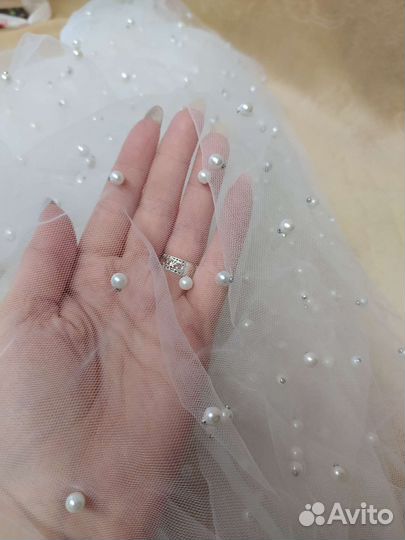 Фатин с бусинами премиум