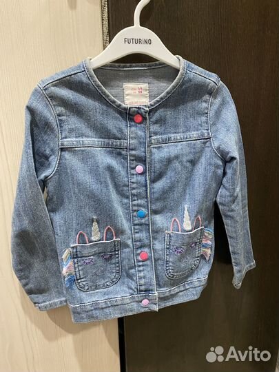 Пиджак джинсовый для девочки