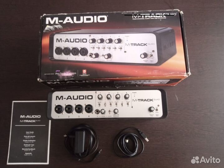 Внешняя звуковая карта m-audio m-track quad
