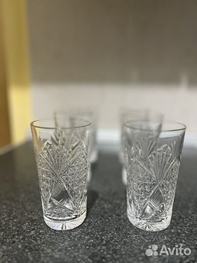 Бокалы хрустальные