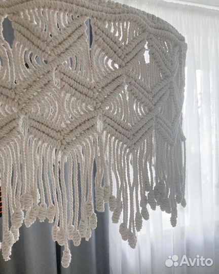 Торшер абажур люстра макраме
