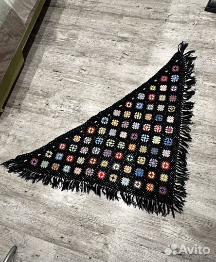 Шаль СССР натуральная шерсть