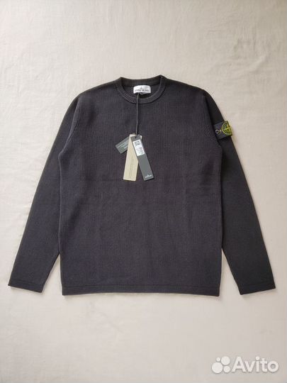 Stone Island 24SS мягкий лонгслив в рубчик