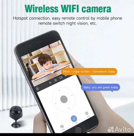 Камера видеонаблюдения мини wi-fi