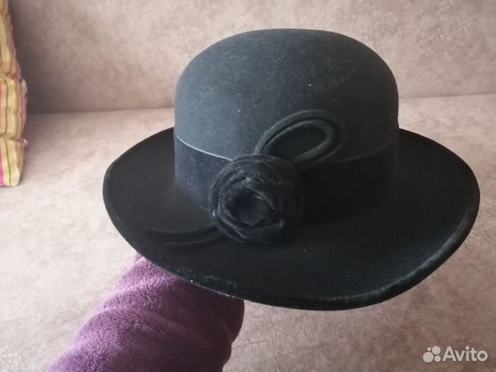 Шляпа фетровая женская новая 56