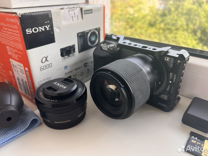 Sony A6000 + kit 16-50 + коробка
