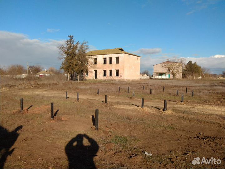 Винтовые сваи с установкой