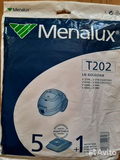 Новый Набор бумажных пылесбор Menalux T202 для LG