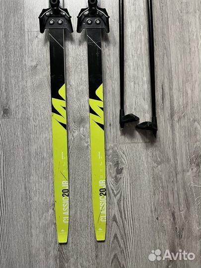 Лыжи беговые в комплекте 155 см