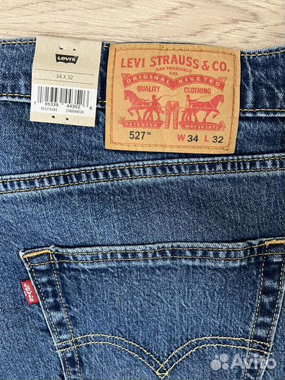 Джинсы Levis 527 Slim Boot Cut (W36 L 32) оригинал