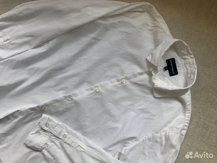 Рубашка белая Emporio Armani на 12 лет