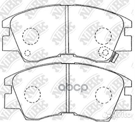 Колодки NiBK PN3172 1Y213328Z,MB377823,MB38952