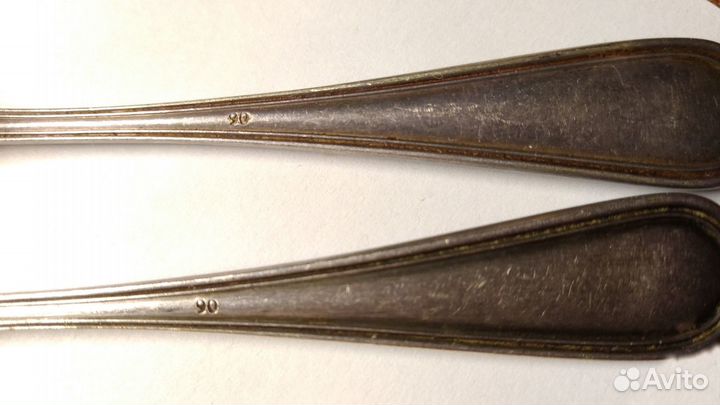 Ложка десертная/кофейная. Посеребрение,клеймо