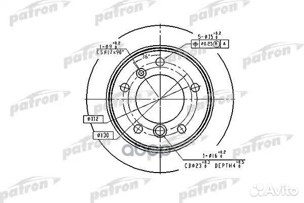Диск тормозной задн mercedes-benz: sprinter 2-t