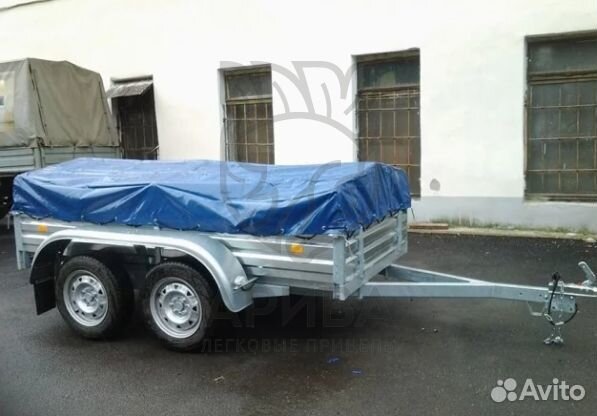 Двухосный прицеп 32.022 с тентом 50 см. Установка