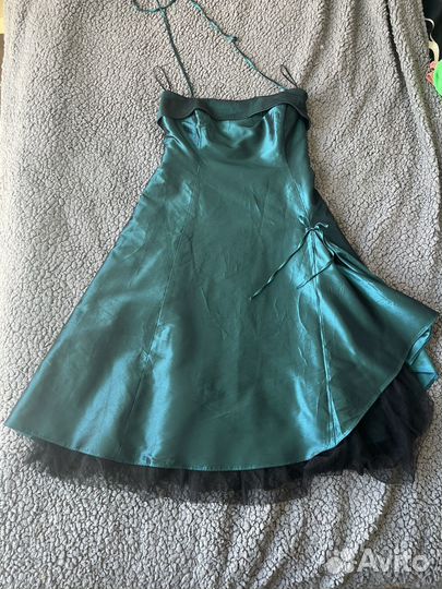 Платье из тафты бирюзовое M sixtn sense