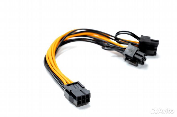 Переходник питания видеокарт 6 pin на 2 6-8 pin
