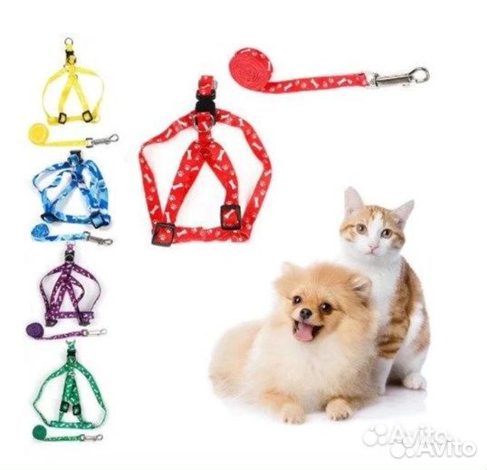 Шлейка для собак и кошек в ассортименте