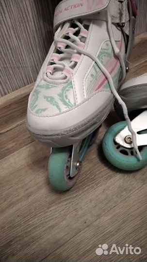 Раздвижные ролики коньки 2 в 1 р.37-40