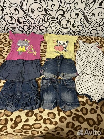 Пакет летних вещей на девочку 92