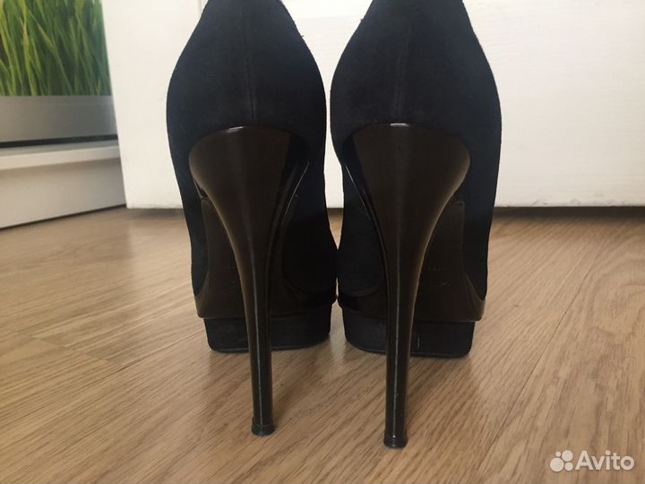 Туфли Nando Muzi 37 размер замша лак