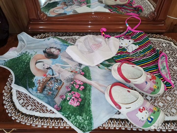Комплект на море девочке 8-9лет