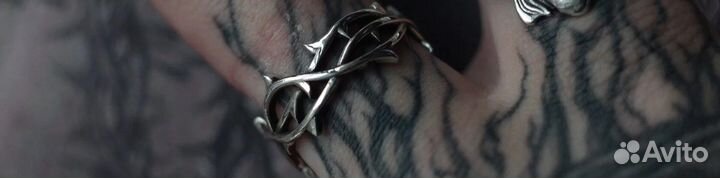 Серебряное кольцо «Терновый Венец»